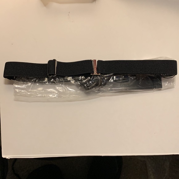 BCBG WAIST BELT GEM KNOTTED GUNMETAL TONED - Picture 8 of 11